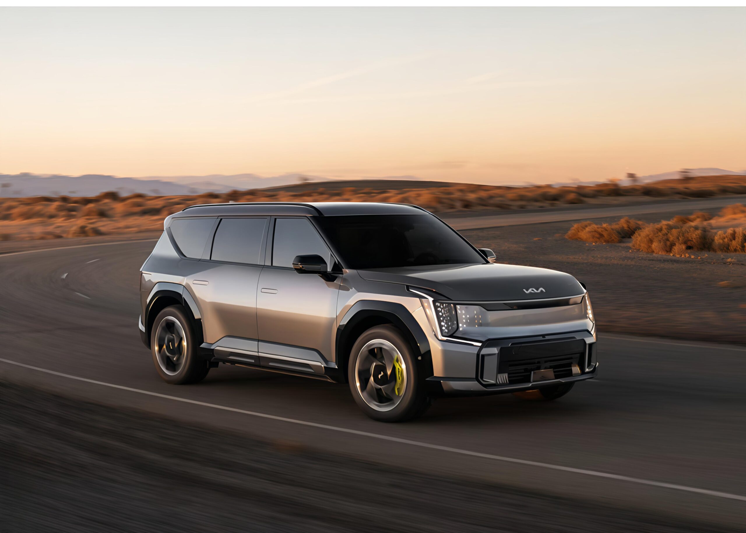 This is the photo of car named kia ev9